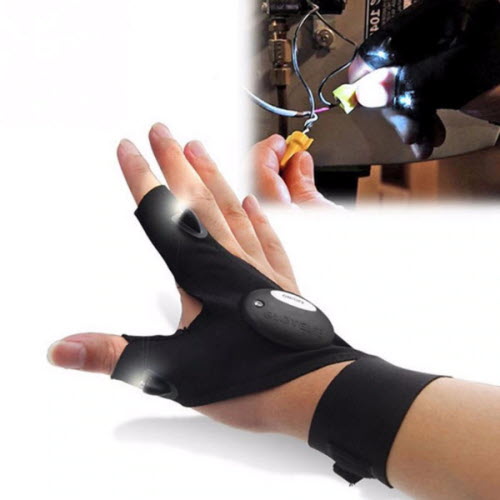 Handschuhe mit LED Beleuchtung - Für Feuerwerk und Pyrotechnik im